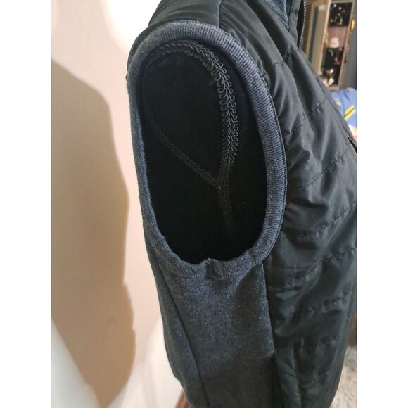 C14 Banana Republic Outdoor Vest Womens Md Lined Full Zip Pockets Knit Hem - Picture 9 of 11